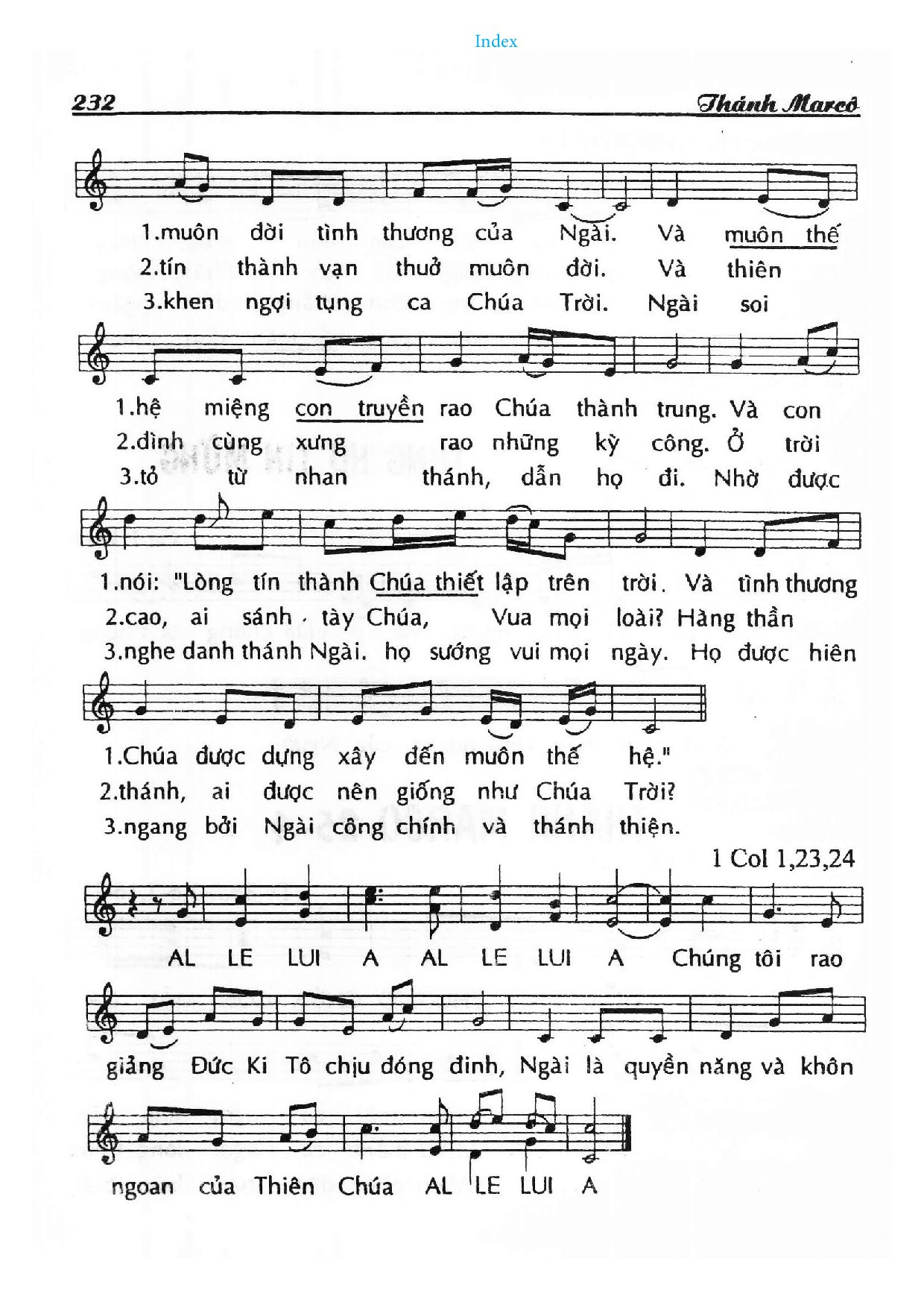 Page 2 of Sheet music PDF Thánh Marcô (25.04) - Huy Hoàng