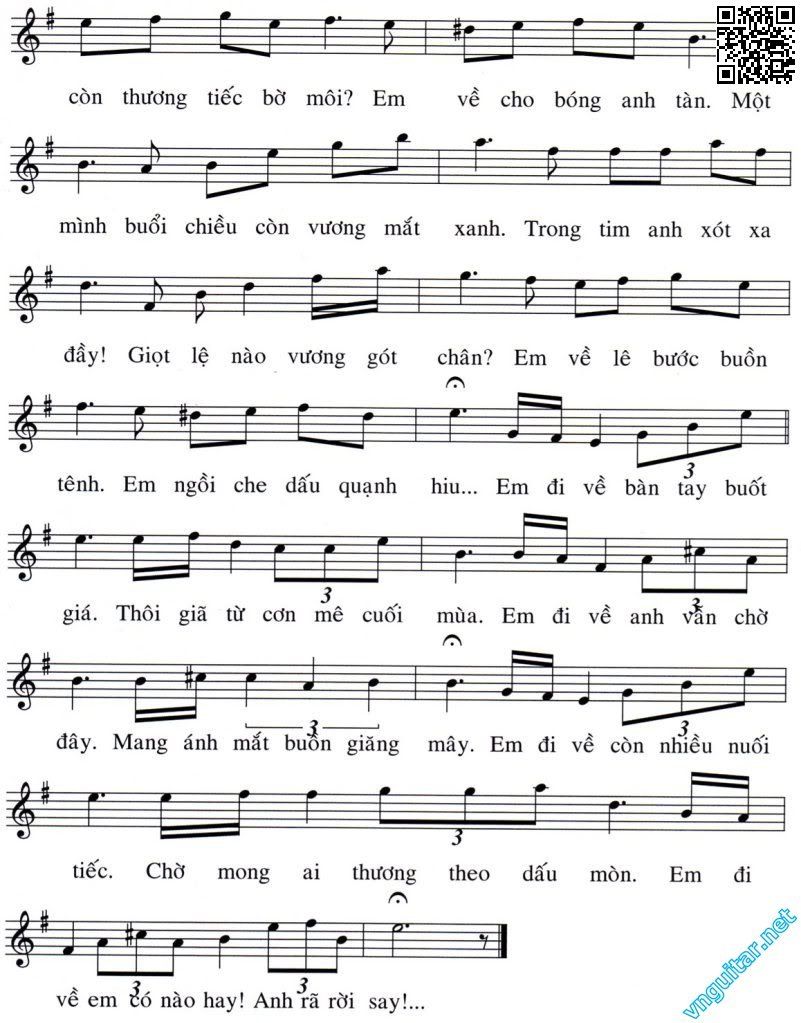 Page 2 of Sheet music PDF Em về nào có hay - Hoàng Trọng Thụy