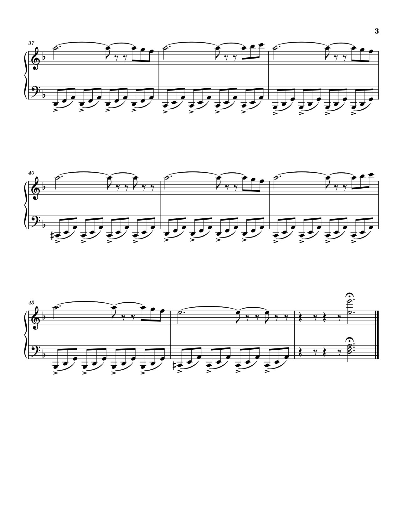 Page 3 of Sheet music PDF Van Gogh Sheet Piano - Howtopiano1
