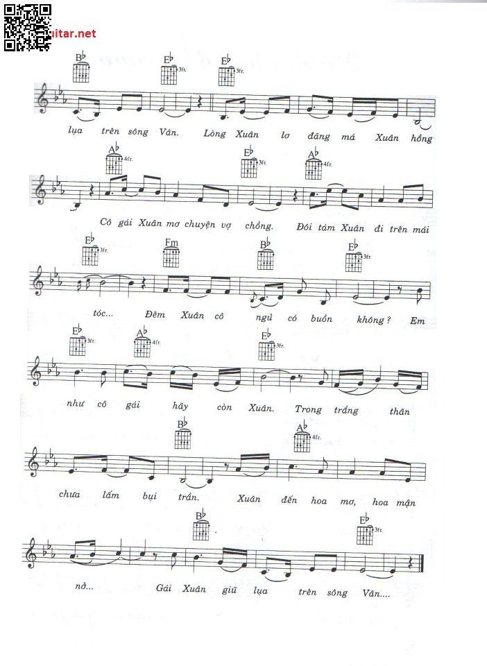Page 2 of Sheet music PDF Gái xuân - Từ Vũ