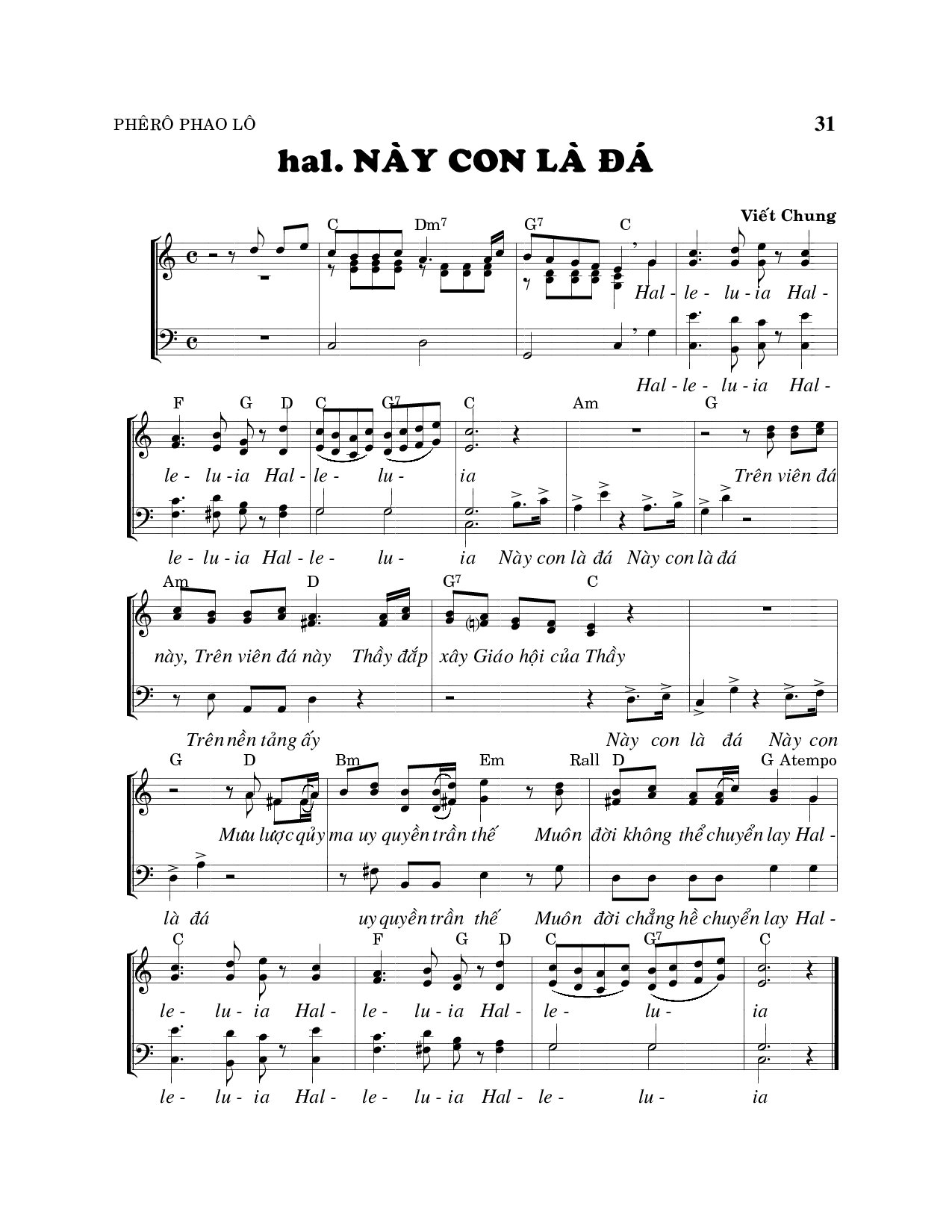 Page 2 of Sheet music PDF Chúa hằng chở che (Thánh Vịnh 33) - Viết Chung