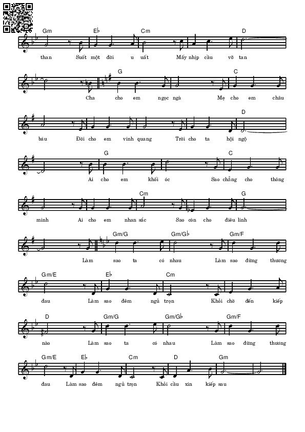 Page 2 of Sheet music PDF Gặp nhau một đêm nay - Võ Tá Hân