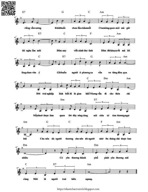 Page 2 of Sheet music PDF Giã biệt Sài Gòn - Hoài Nam