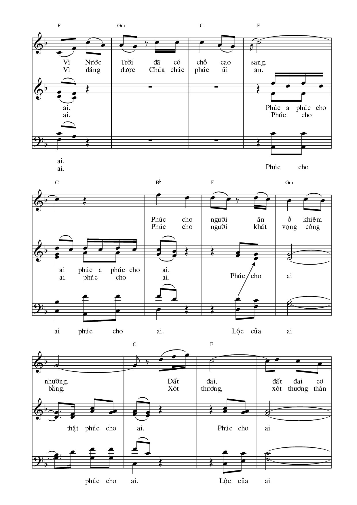 Page 2 of Sheet music PDF Chung khúc phúc cho ai - Viết Chung