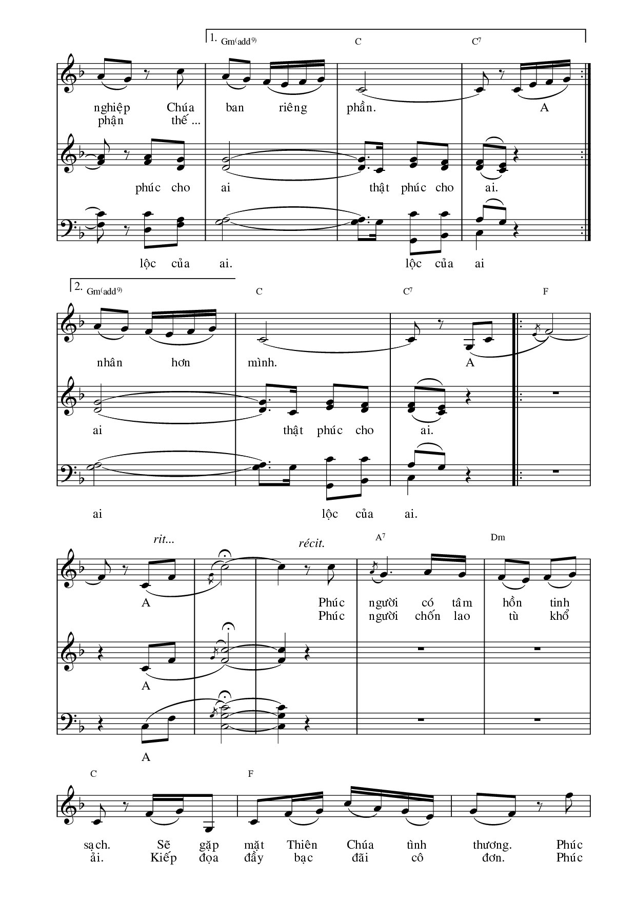 Page 3 of Sheet music PDF Chung khúc phúc cho ai - Viết Chung