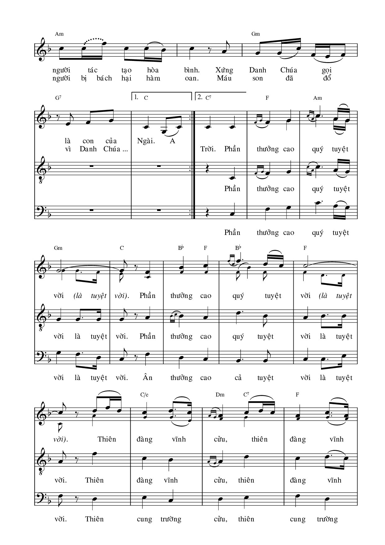 Page 4 of Sheet music PDF Chung khúc phúc cho ai - Viết Chung