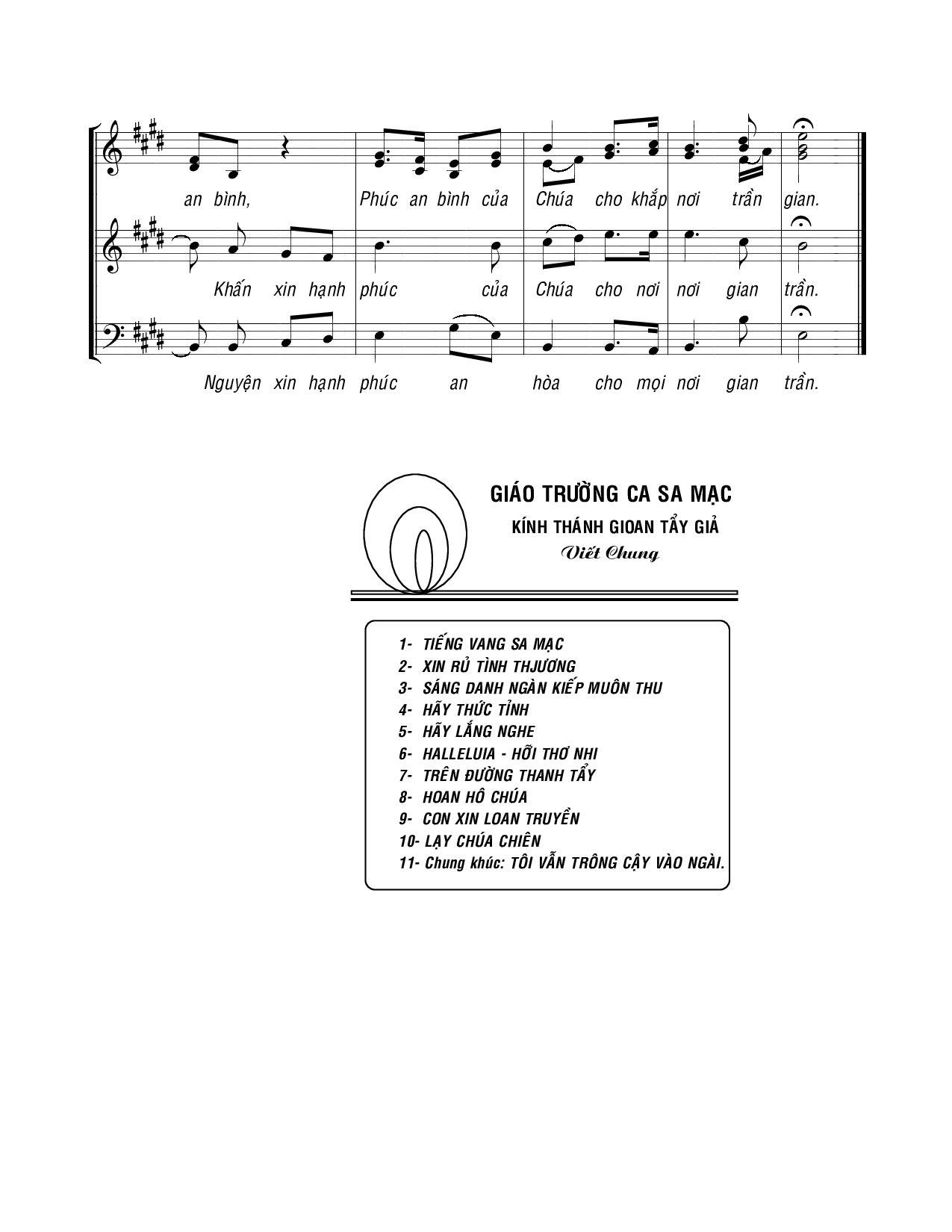 Page 3 of Sheet music PDF Lạy Chúa Chiên - Viết Chung