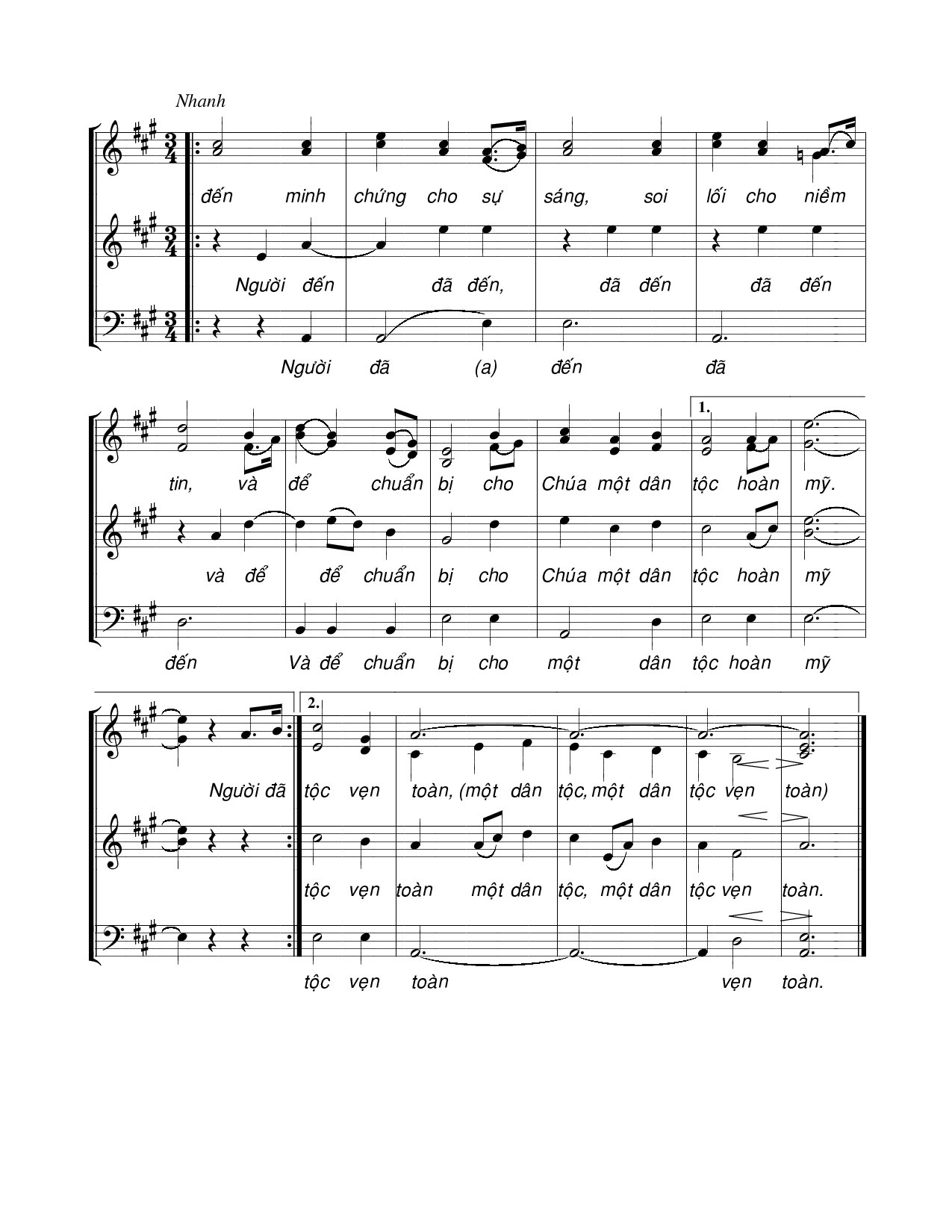 Page 3 of Sheet music PDF Tiếng vang sa mạc - Viết Chung