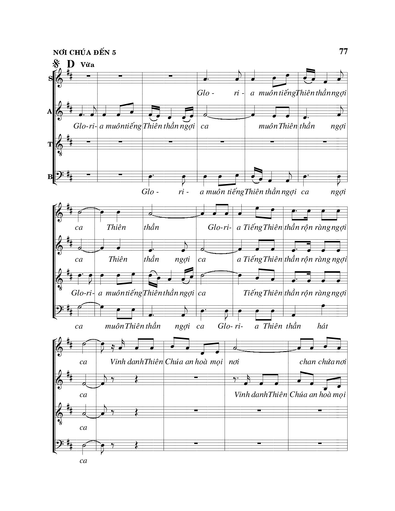 Page 5 of Sheet music PDF Nơi Chúa đến - Viết Chung