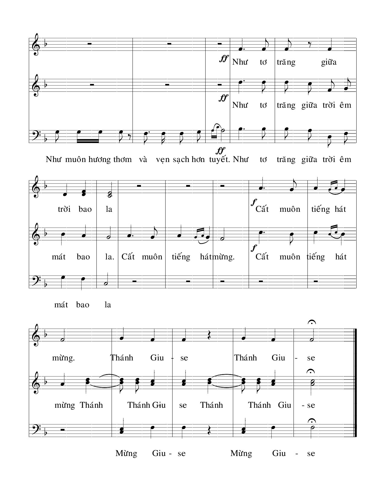 Page 2 of Sheet music PDF Cất tiếng hát mừng - Viết Chung