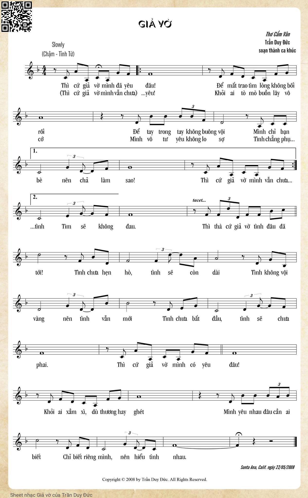 Giả vờ - Trần Duy Đức