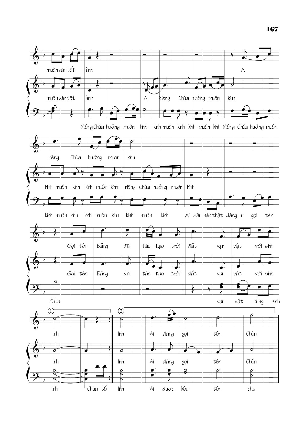 Page 2 of Sheet music PDF Chúa tối cao - Viết Chung