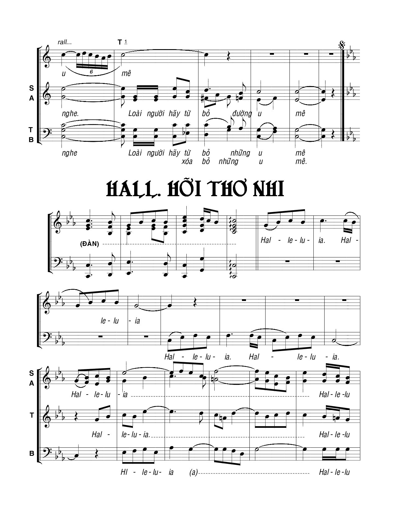 Page 2 of Sheet music PDF Hãy lắng nghe - Viết Chung
