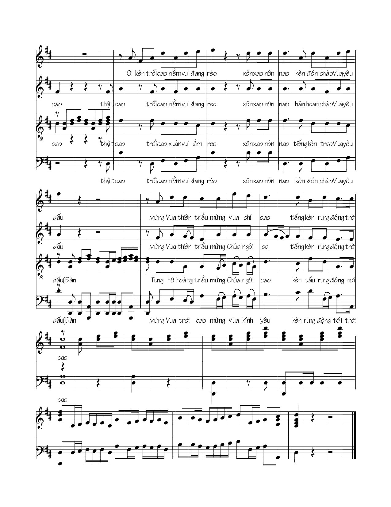 Page 5 of Sheet music PDF Trổi cao tiếng kèn - Viết Chung