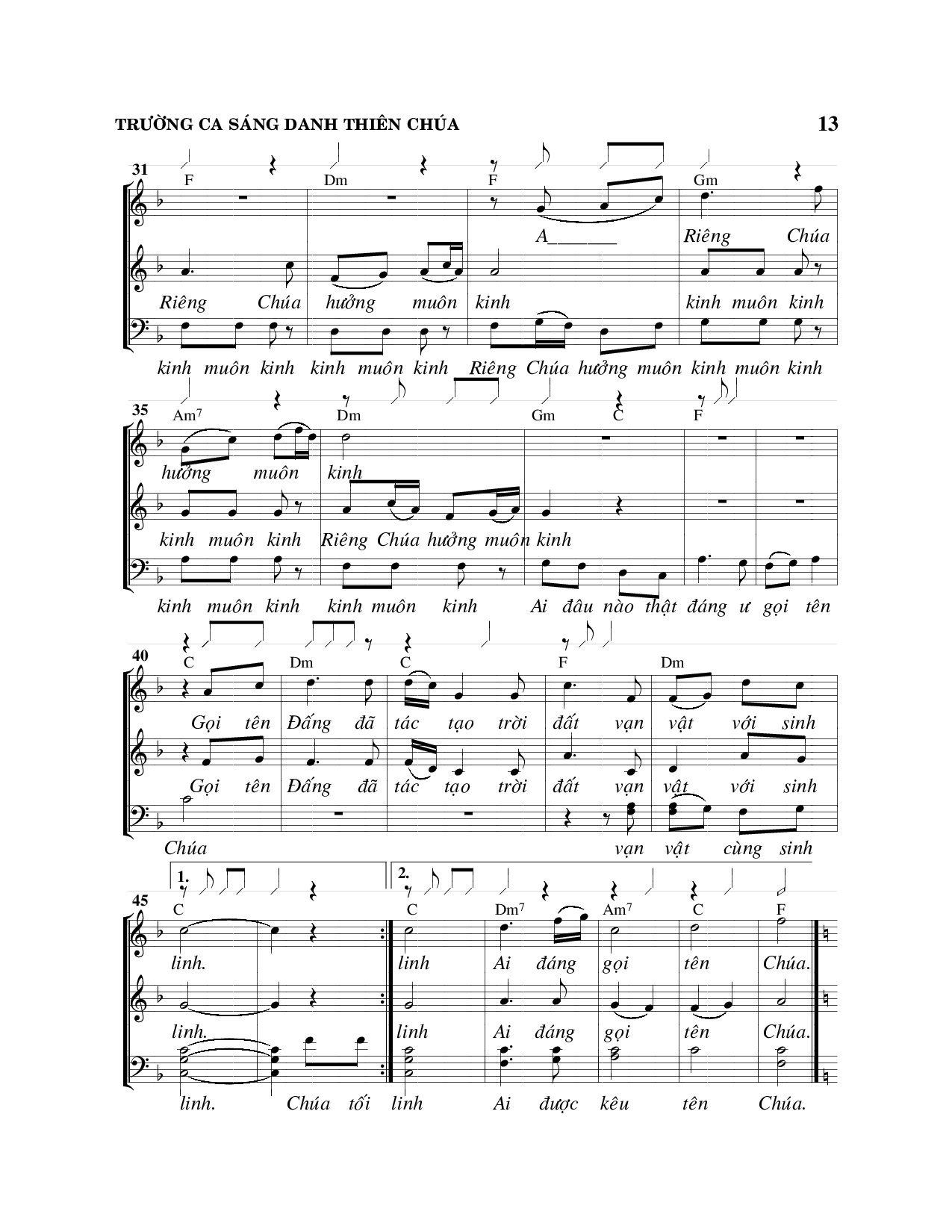 Page 3 of Sheet music PDF Trường ca sáng danh Thiên Chúa - Viết Chung