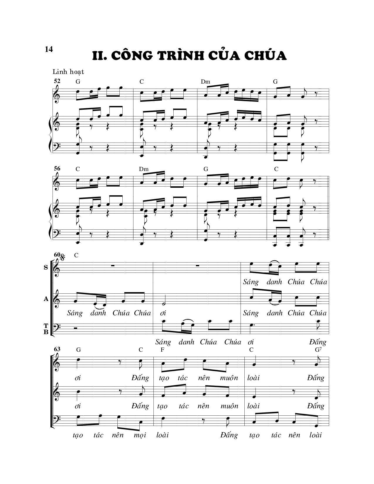 Page 4 of Sheet music PDF Trường ca sáng danh Thiên Chúa - Viết Chung