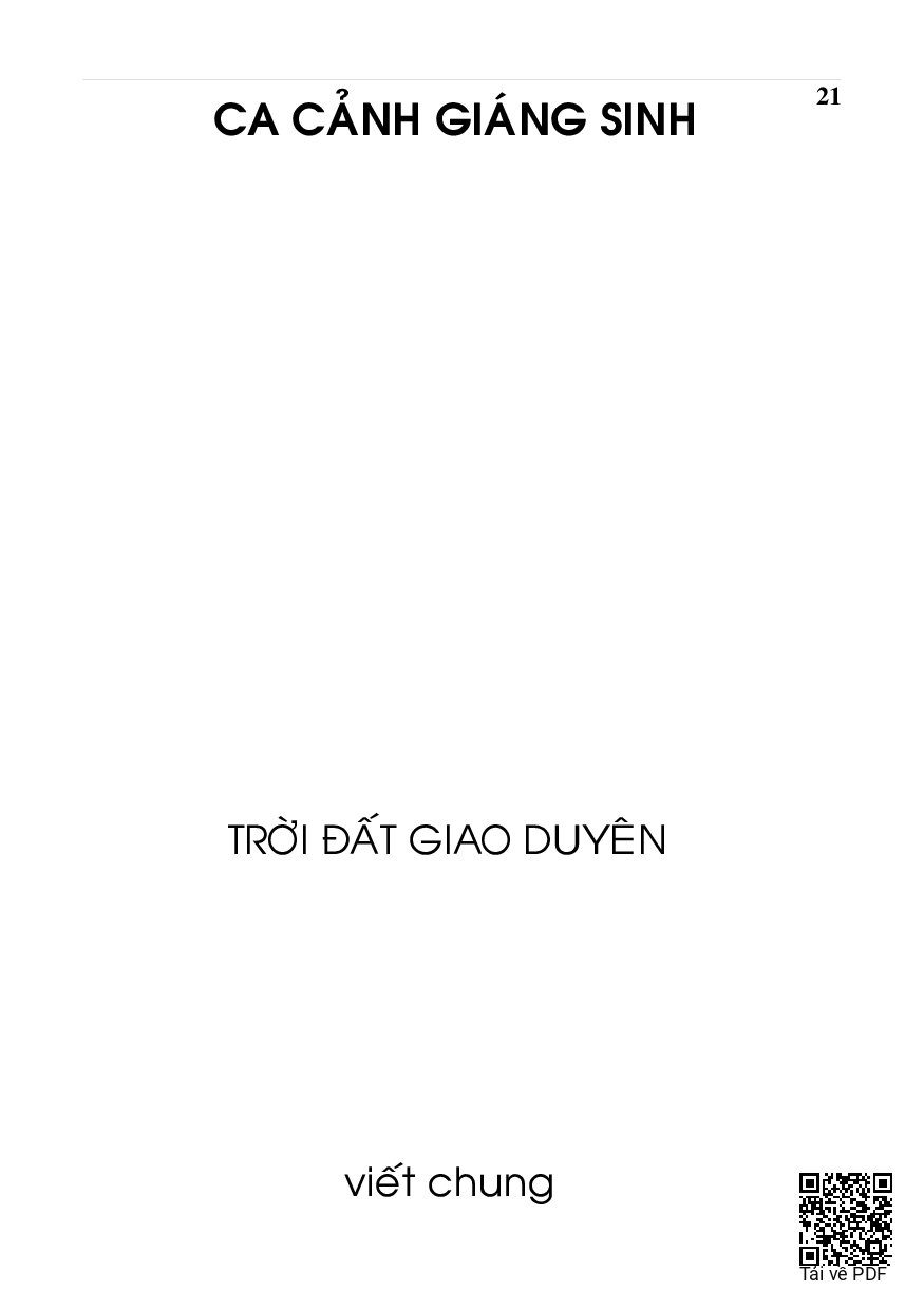 Page 1 of Sheet music PDF Ca cảnh Giáng sinh - Viết Chung