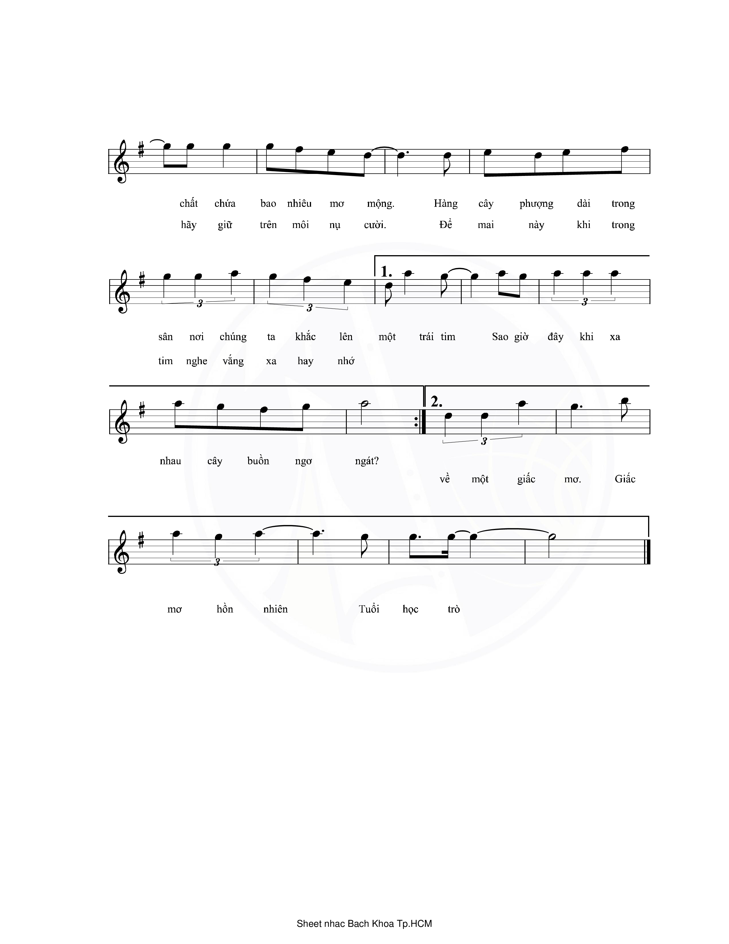 Page 2 of Sheet music PDF Giấc mơ thần tiên - Nguyễn Hoàng Linh