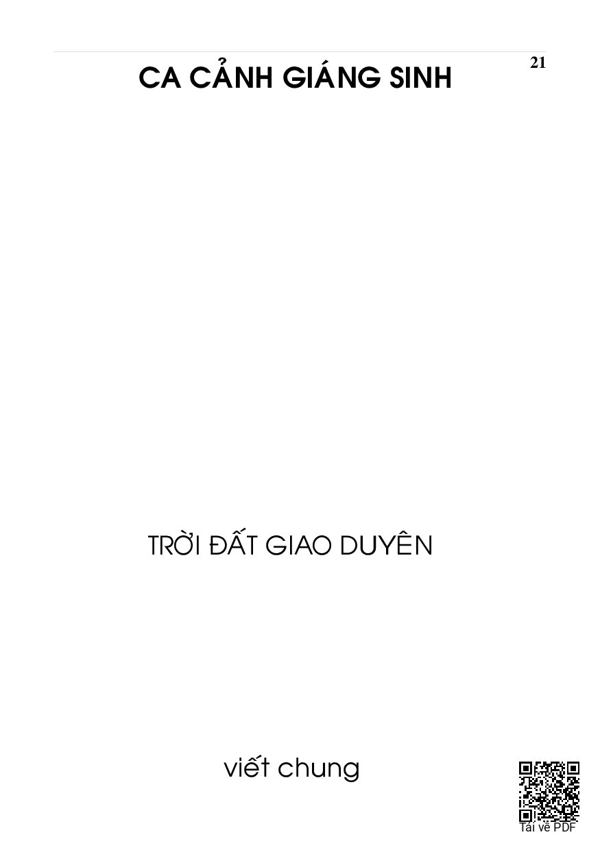 Page 1 of Sheet music PDF Ca cảnh Giáng Sinh (Hoạt cảnh) - Viết Chung