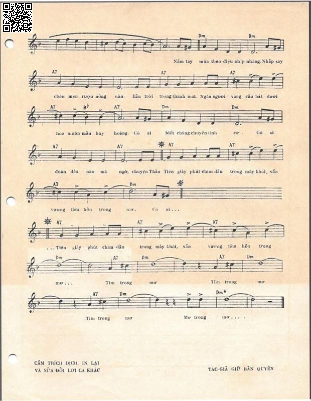Page 3 of Sheet music PDF Giấc mộng viễn du - Văn Phụng