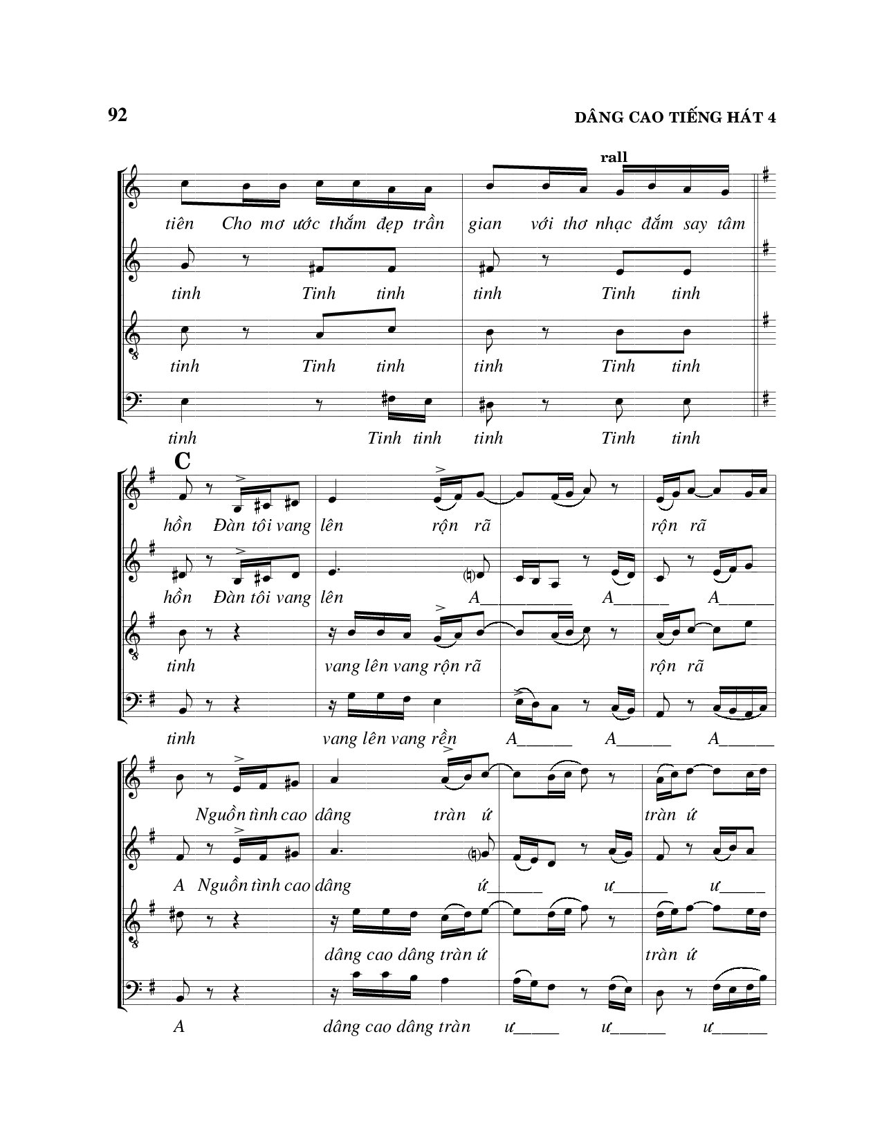 Page 4 of Sheet music PDF Dâng cao tiếng hát - Viết Chung