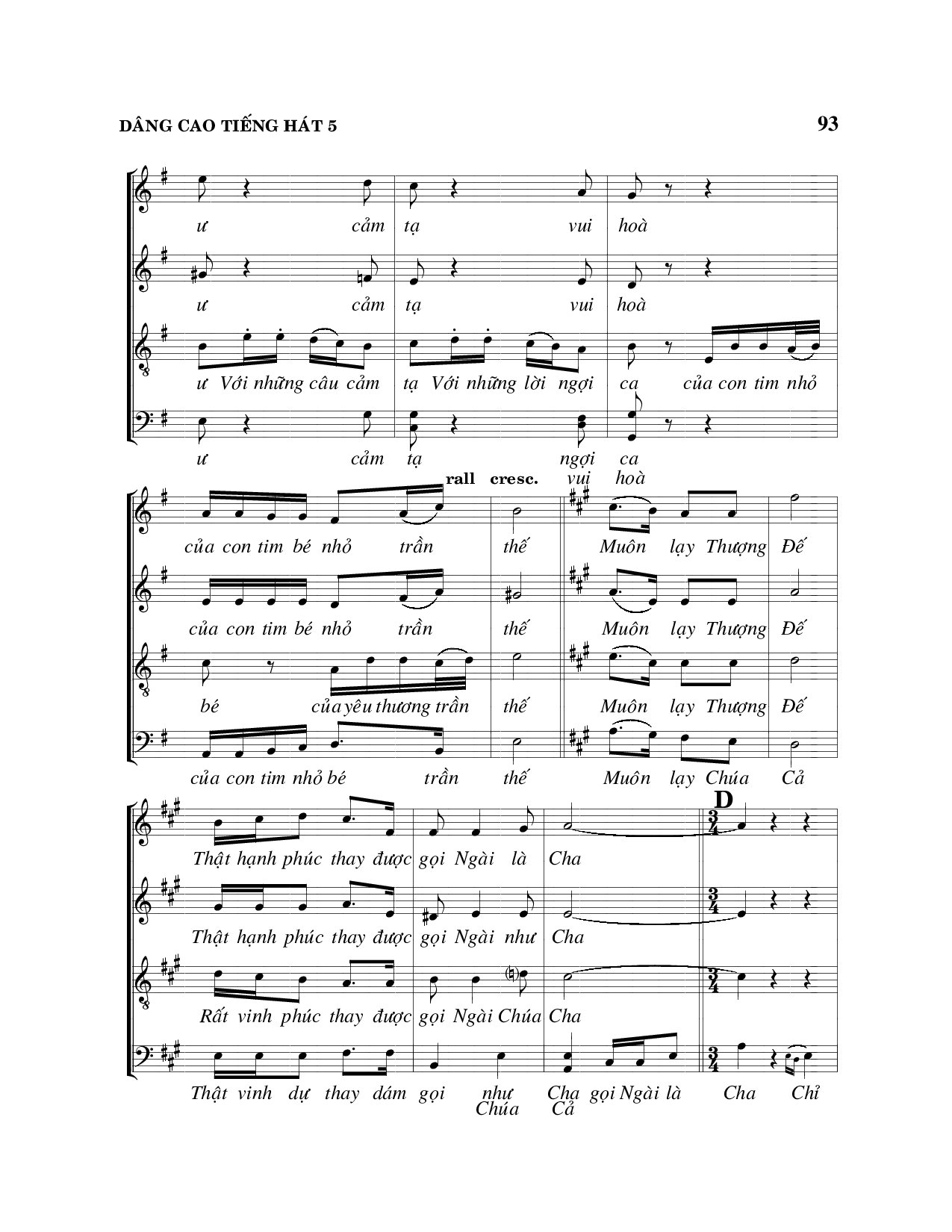 Page 5 of Sheet music PDF Dâng cao tiếng hát - Viết Chung