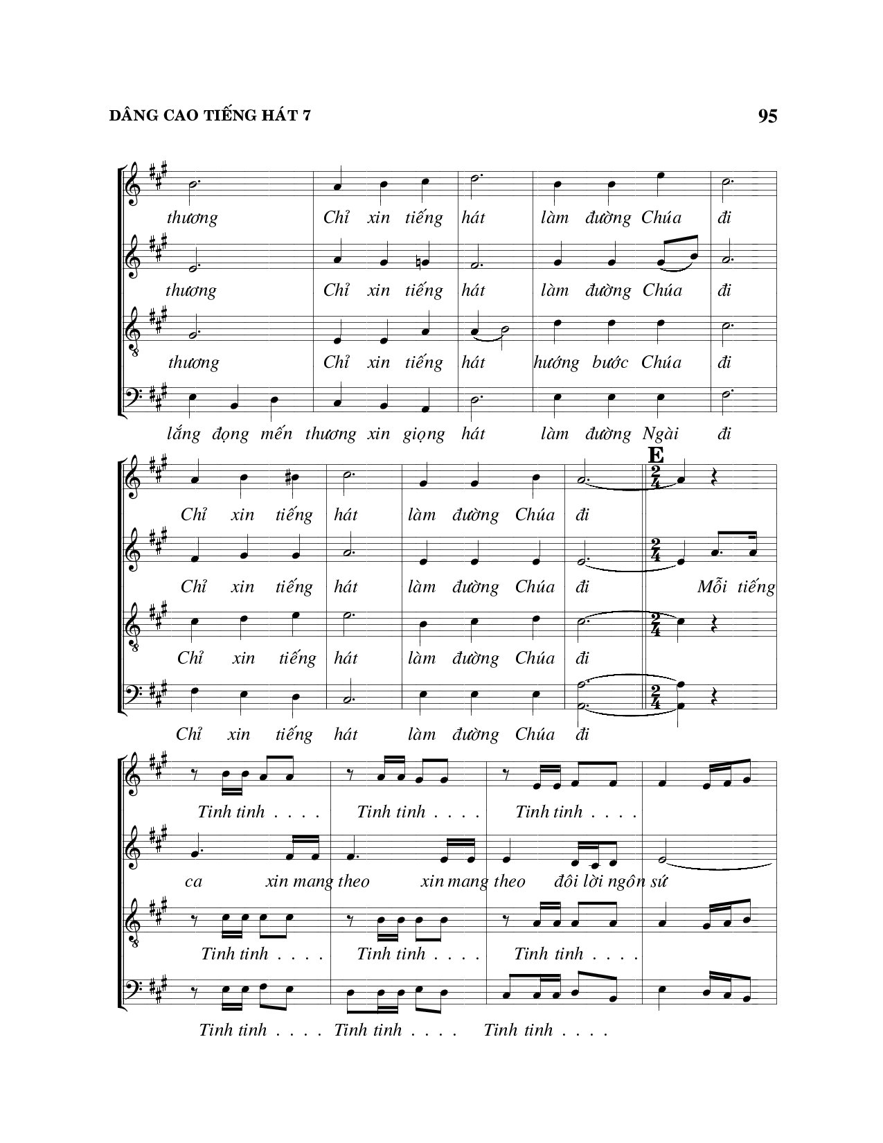 Page 7 of Sheet music PDF Dâng cao tiếng hát - Viết Chung