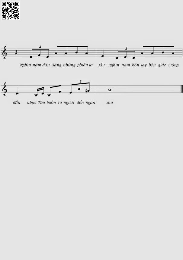 Page 4 of Sheet music PDF Giấc thu - Hoàng Thanh Tâm