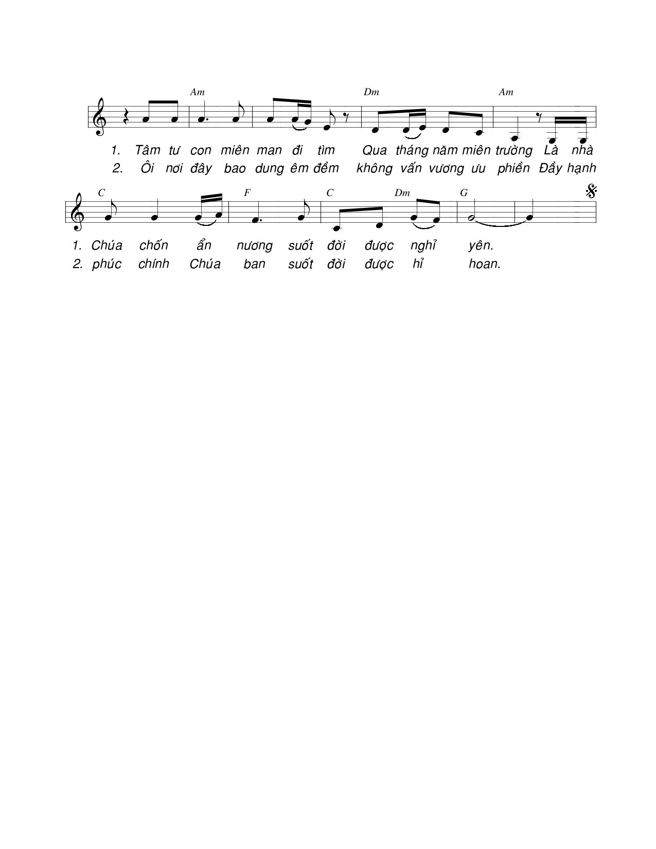 Page 2 of Sheet music PDF Lên đền thánh - Viết Chung