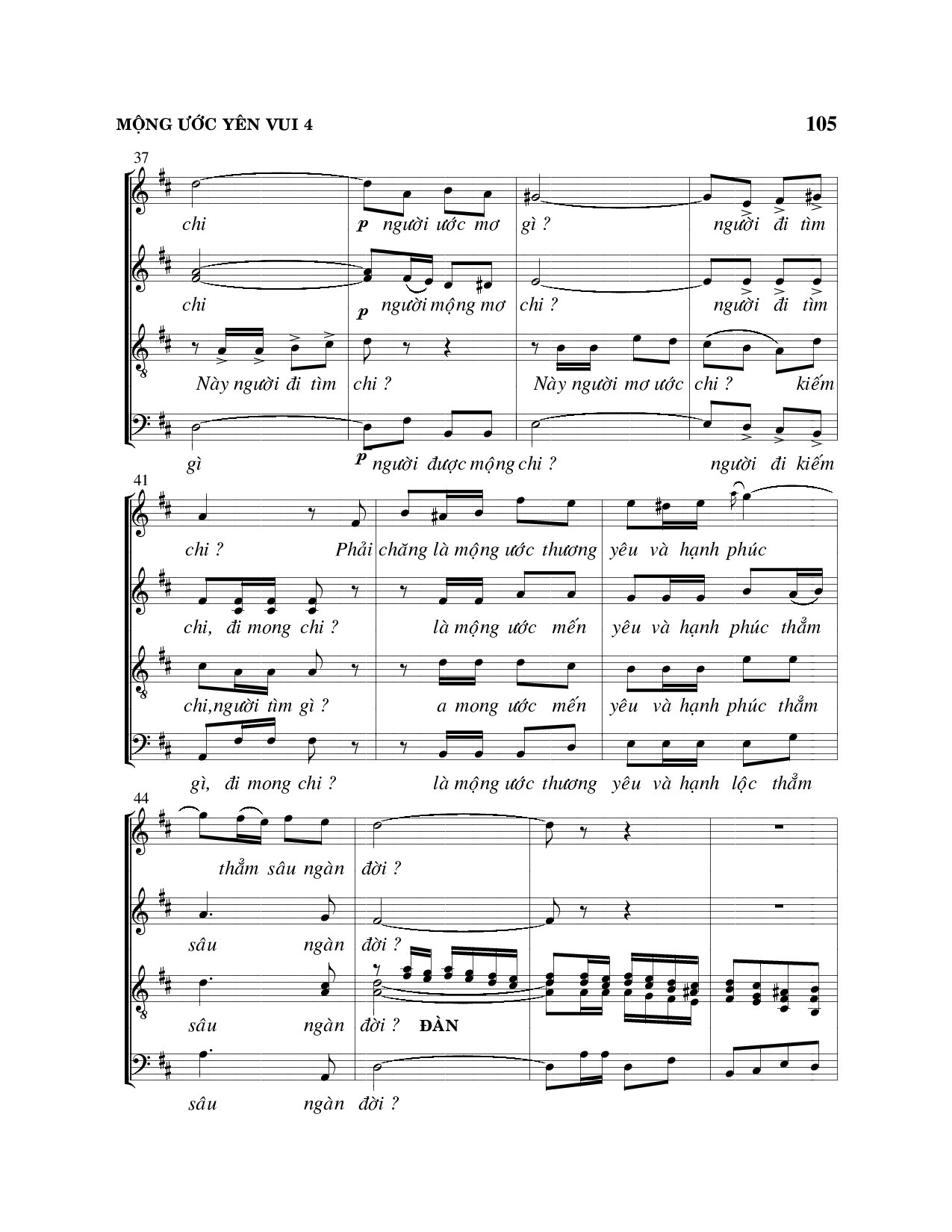 Page 4 of Sheet music PDF Mộng ước yên vui - Viết Chung