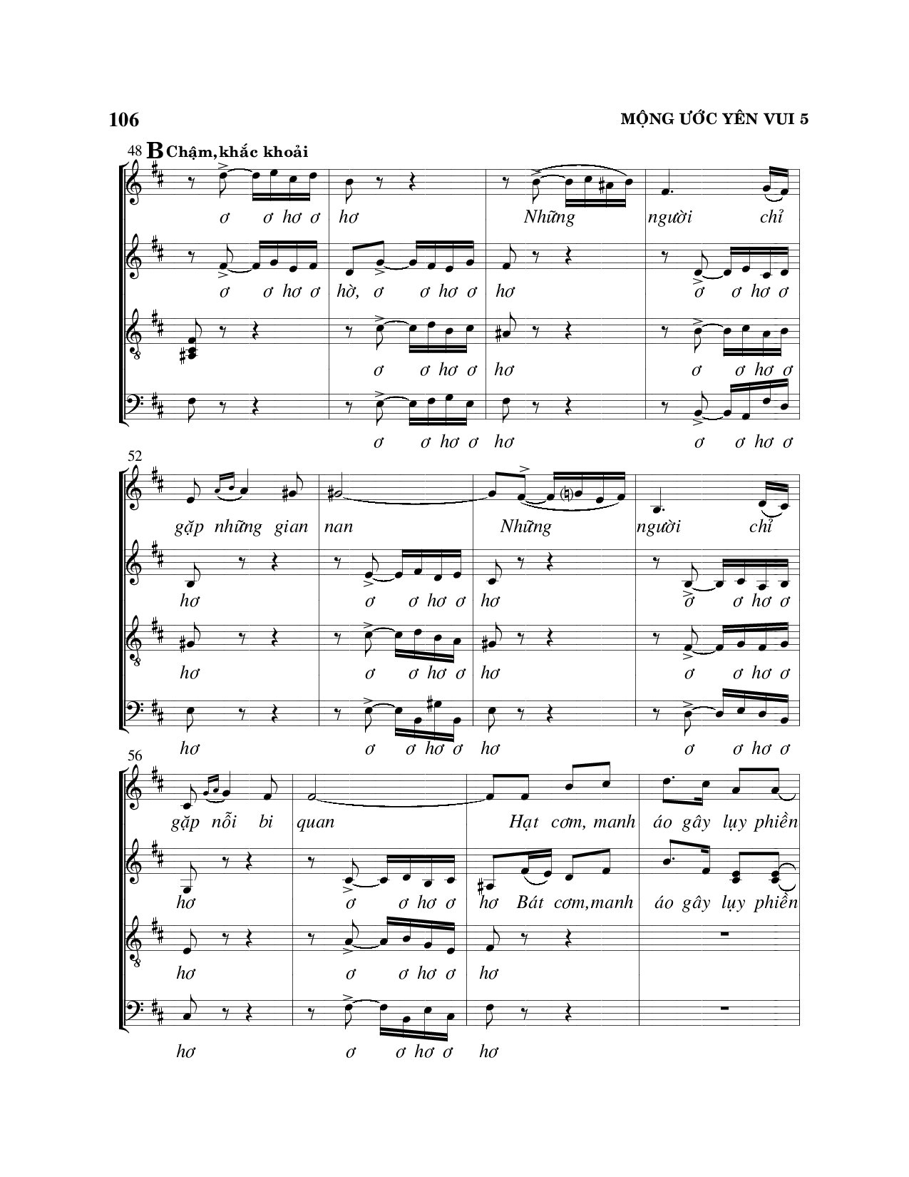 Page 5 of Sheet music PDF Mộng ước yên vui - Viết Chung
