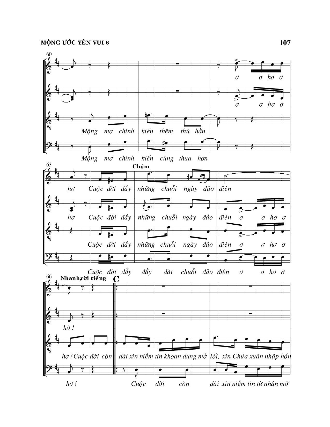 Page 6 of Sheet music PDF Mộng ước yên vui - Viết Chung