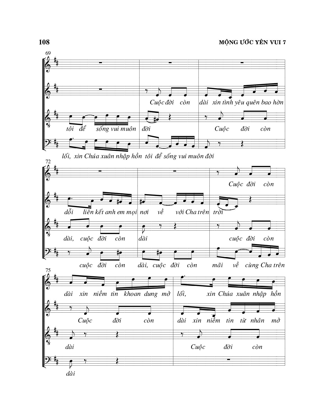 Page 7 of Sheet music PDF Mộng ước yên vui - Viết Chung