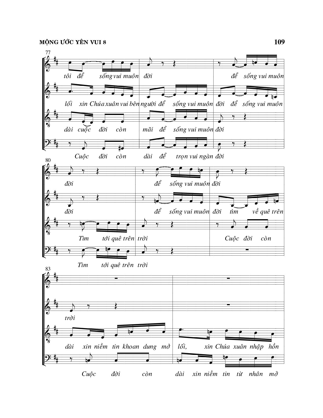 Page 8 of Sheet music PDF Mộng ước yên vui - Viết Chung