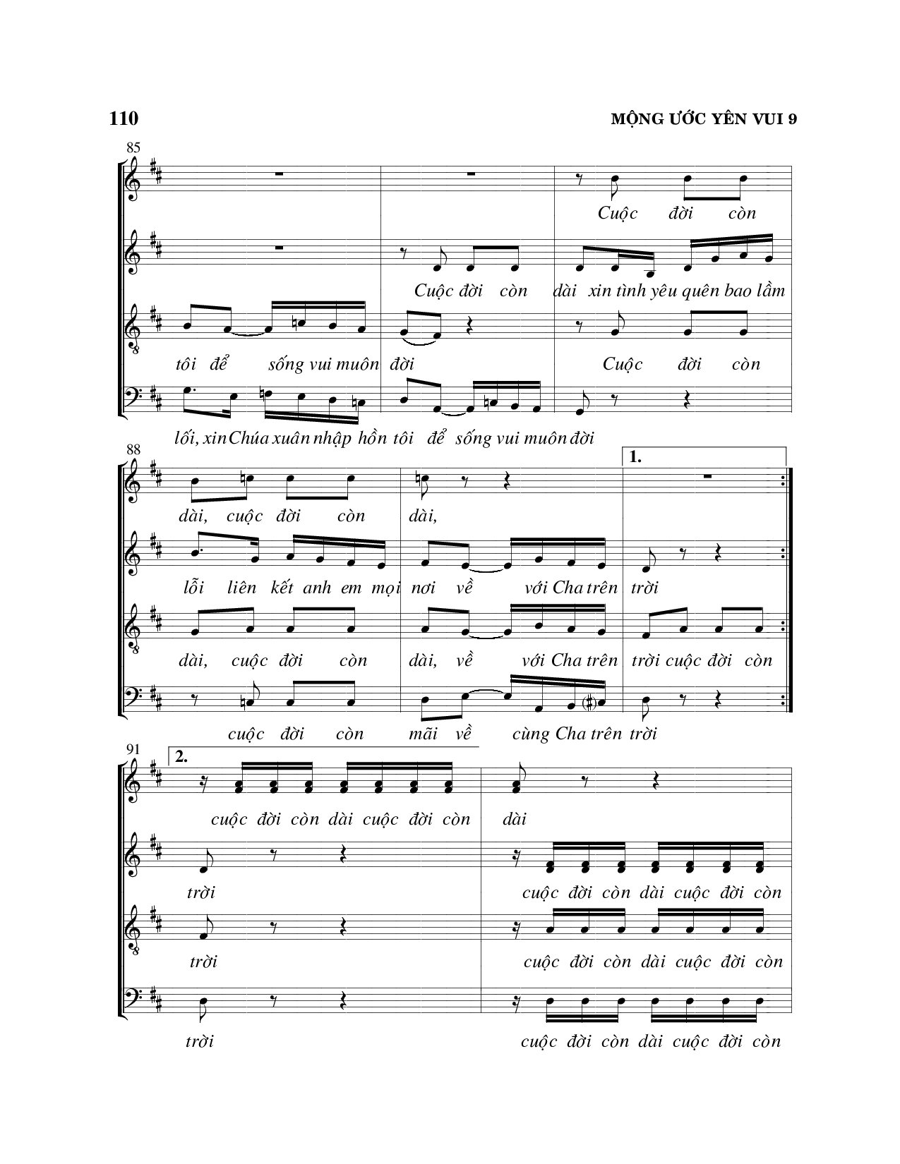 Page 9 of Sheet music PDF Mộng ước yên vui - Viết Chung