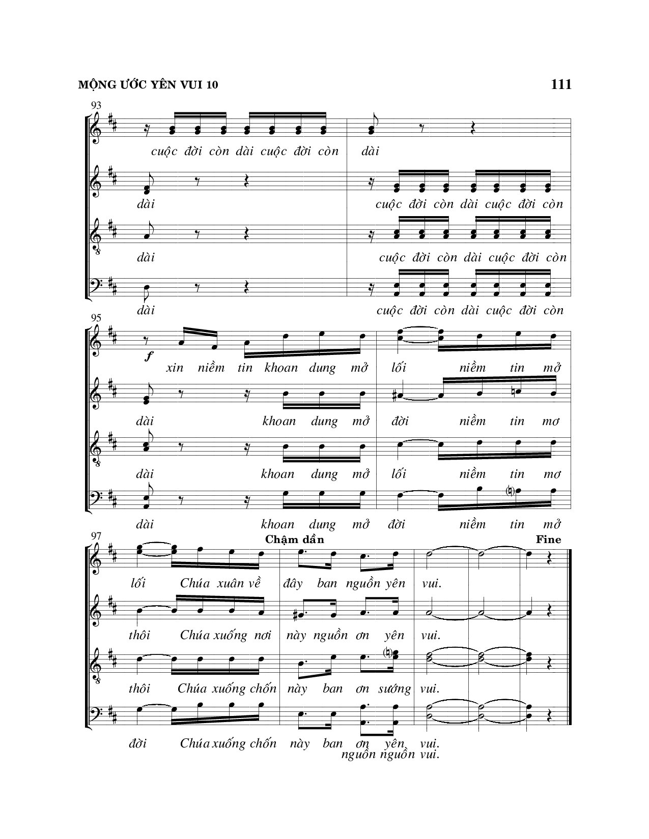 Page 10 of Sheet music PDF Mộng ước yên vui - Viết Chung