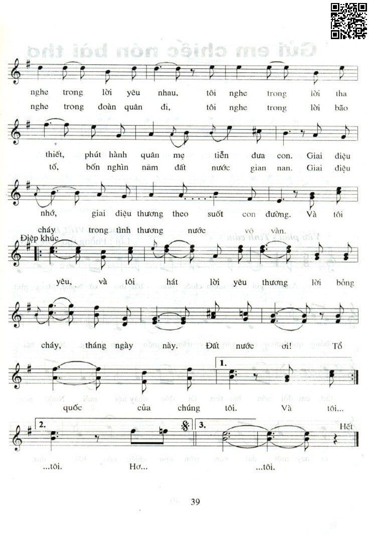 Page 2 of Sheet music PDF Giai điệu Tổ quốc - Trần Tiến