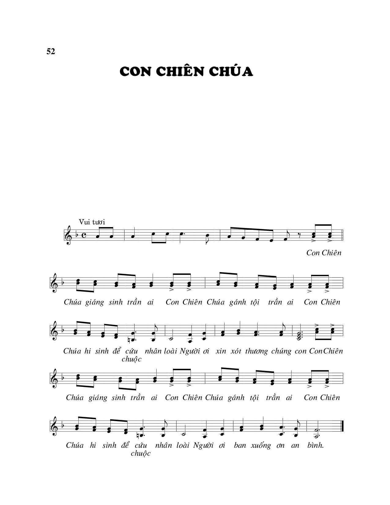 Page 4 of Sheet music PDF Bộ lễ giáng sinh - Viết Chung