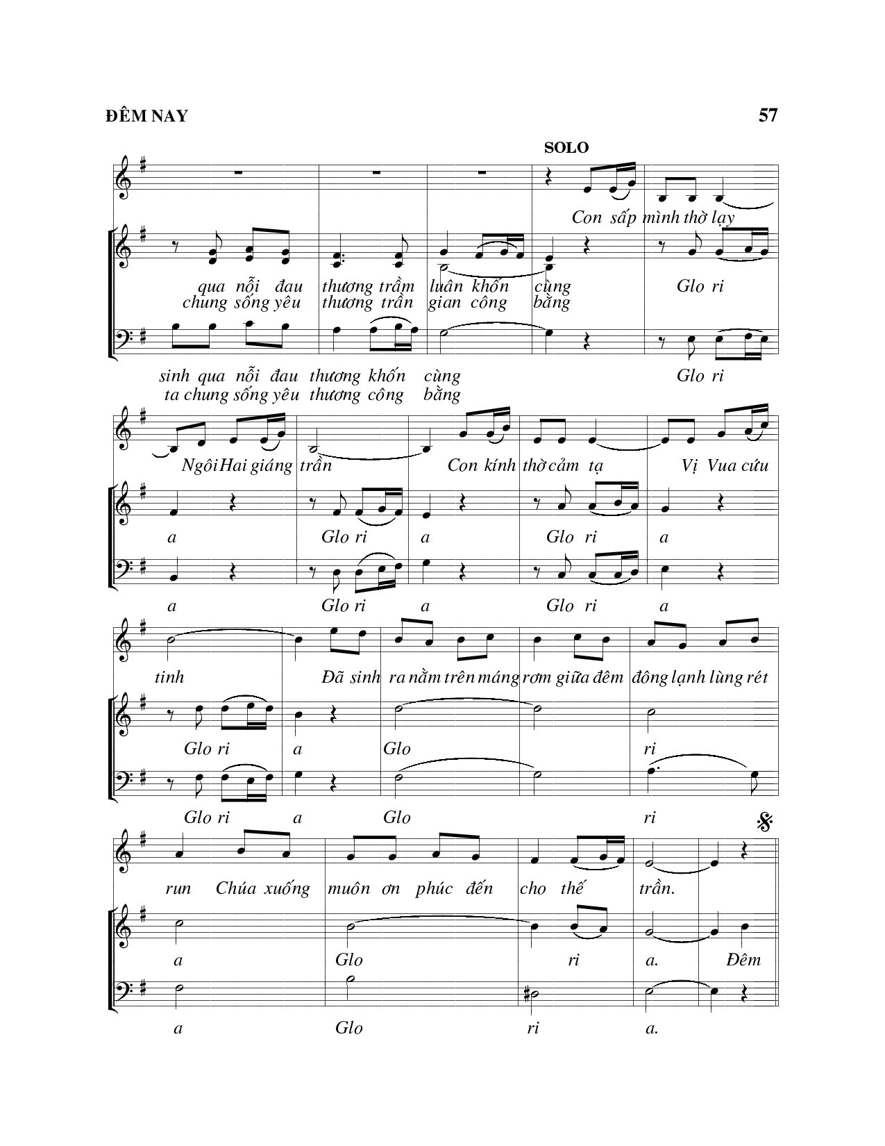 Page 3 of Sheet music PDF Đêm nay - Viết Chung