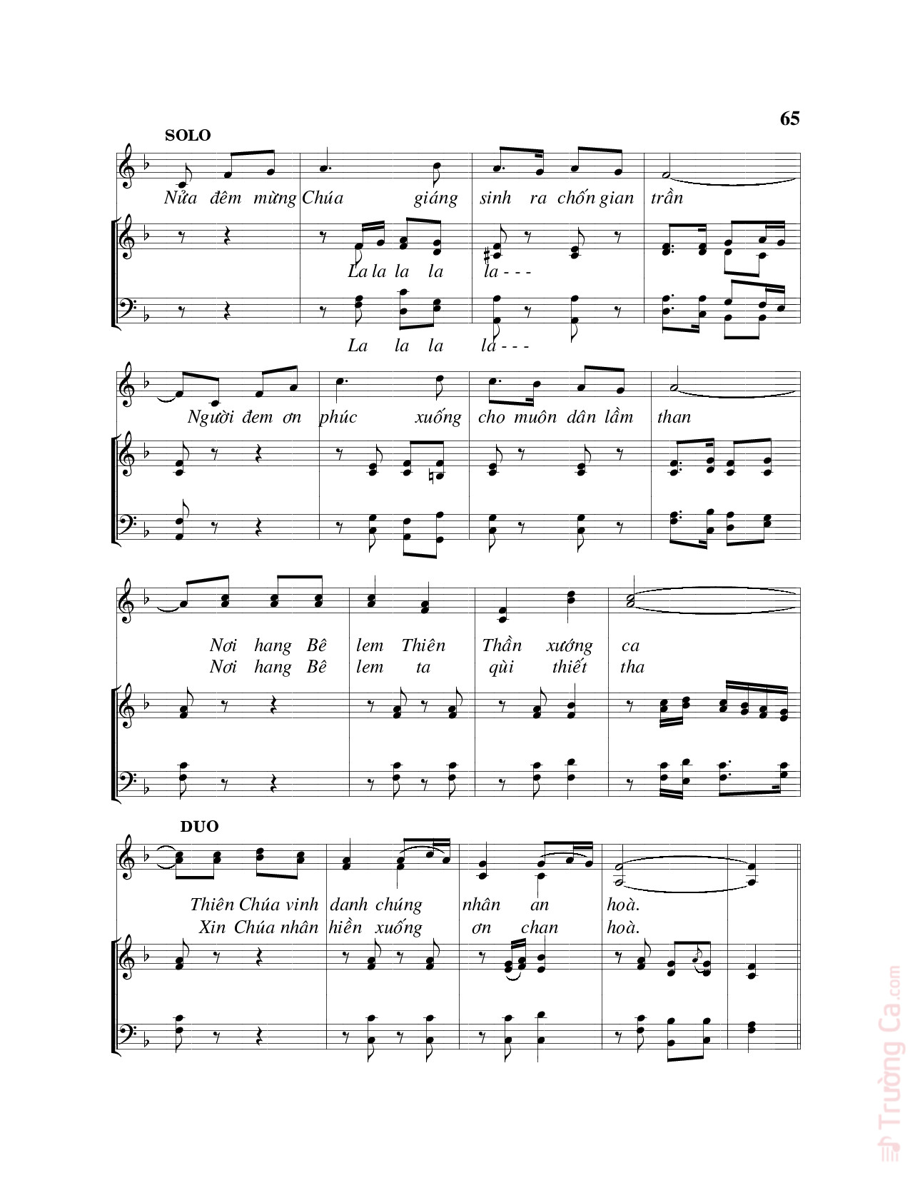 Page 2 of Sheet music PDF Hang belem (4 bè) hòa âm Viết Chung - Hải Linh