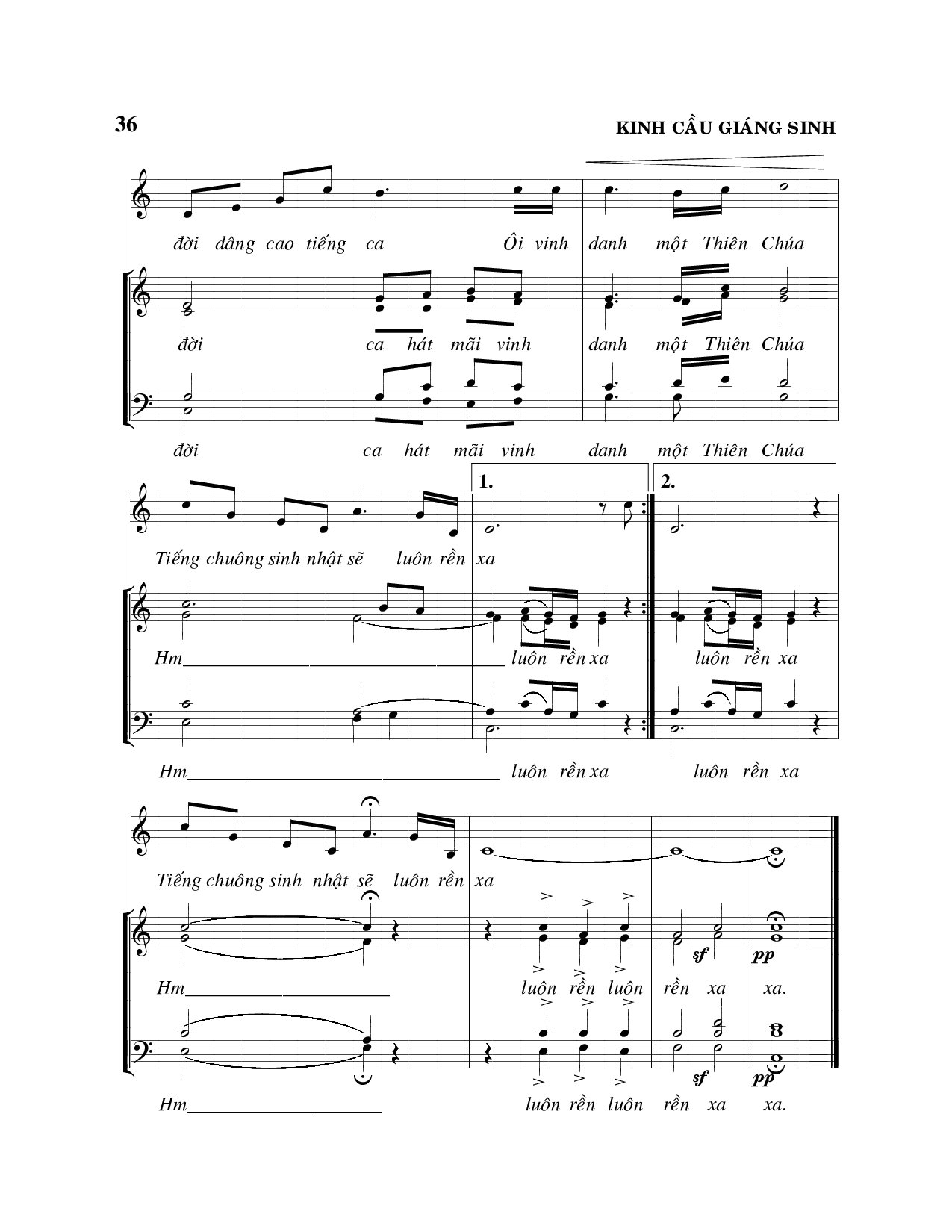 Page 5 of Sheet music PDF Kinh cầu giáng sinh - Viết Chung