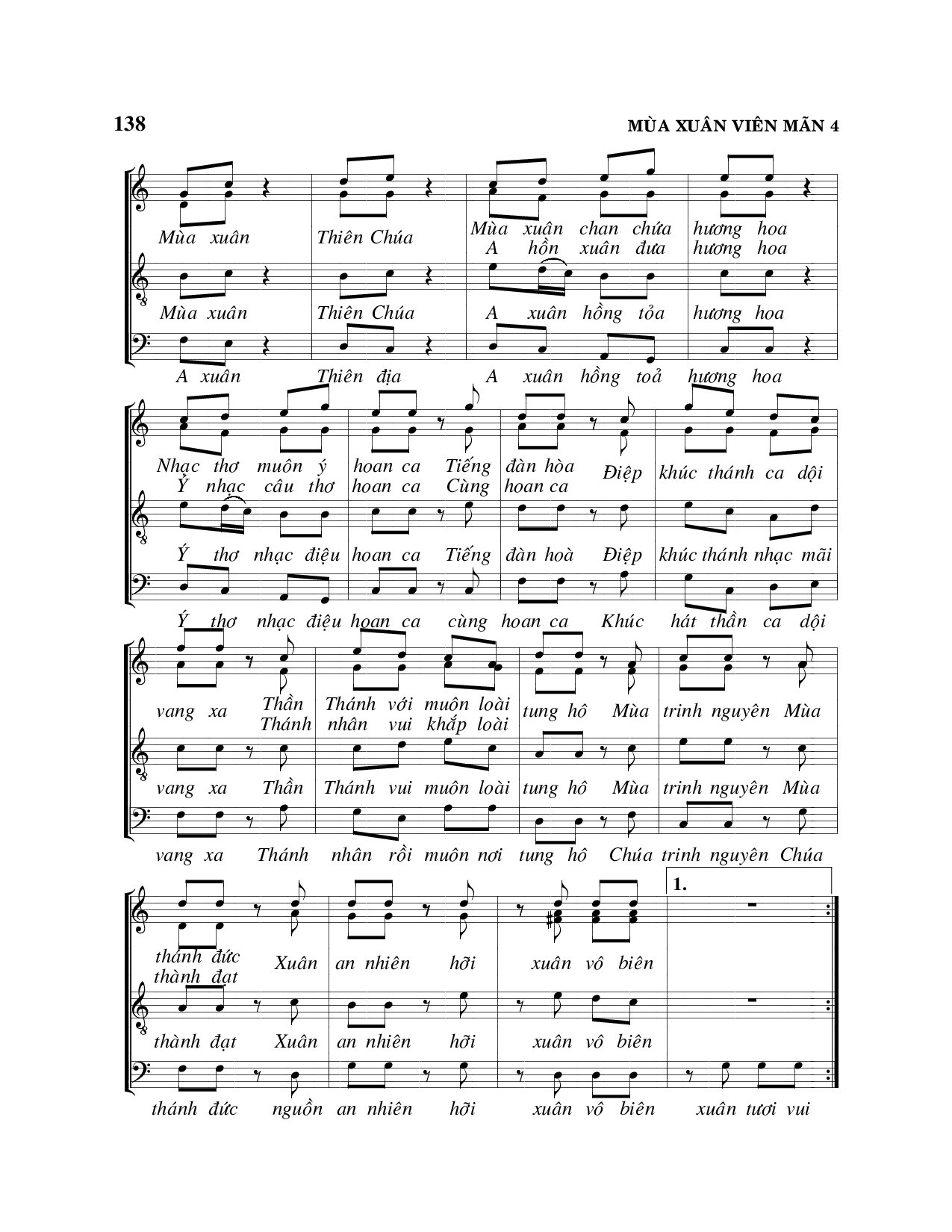 Page 4 of Sheet music PDF Mùa xuân viên mãn - Viết Chung