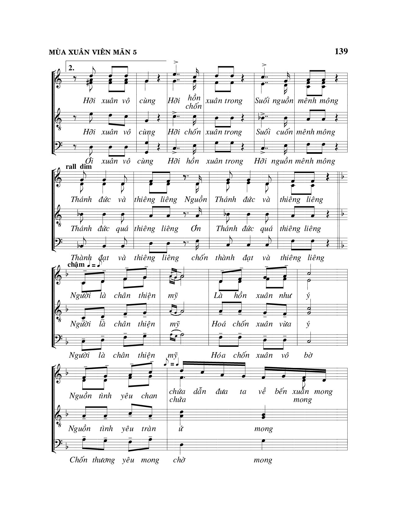Page 5 of Sheet music PDF Mùa xuân viên mãn - Viết Chung