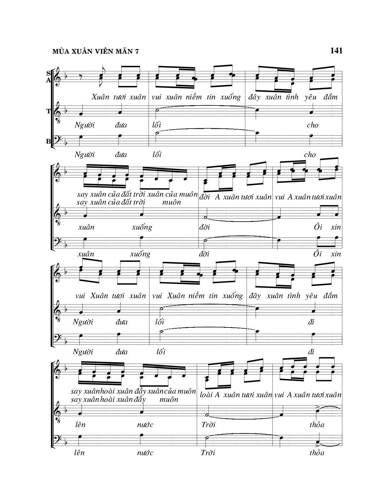 Page 7 of Sheet music PDF Mùa xuân viên mãn - Viết Chung