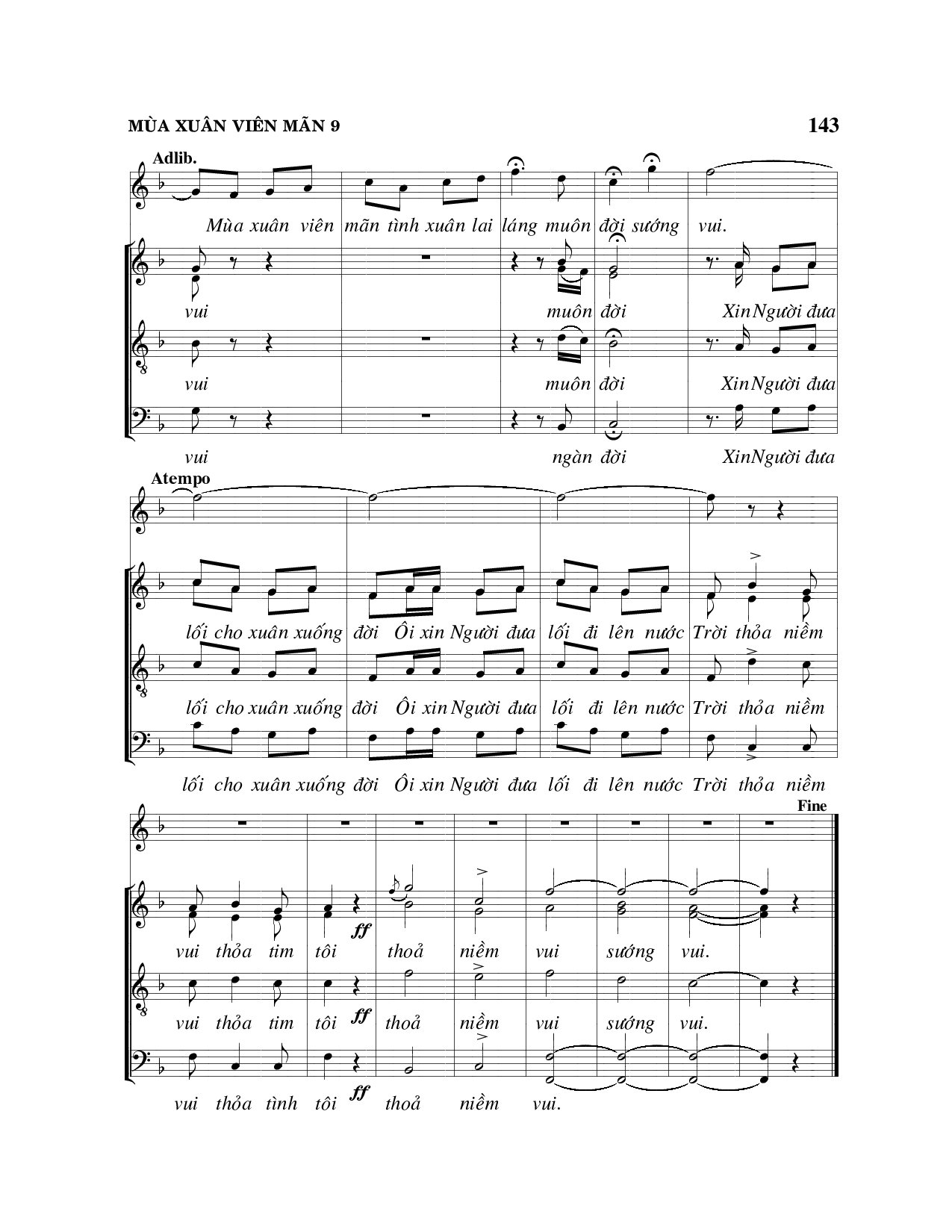 Page 9 of Sheet music PDF Mùa xuân viên mãn - Viết Chung