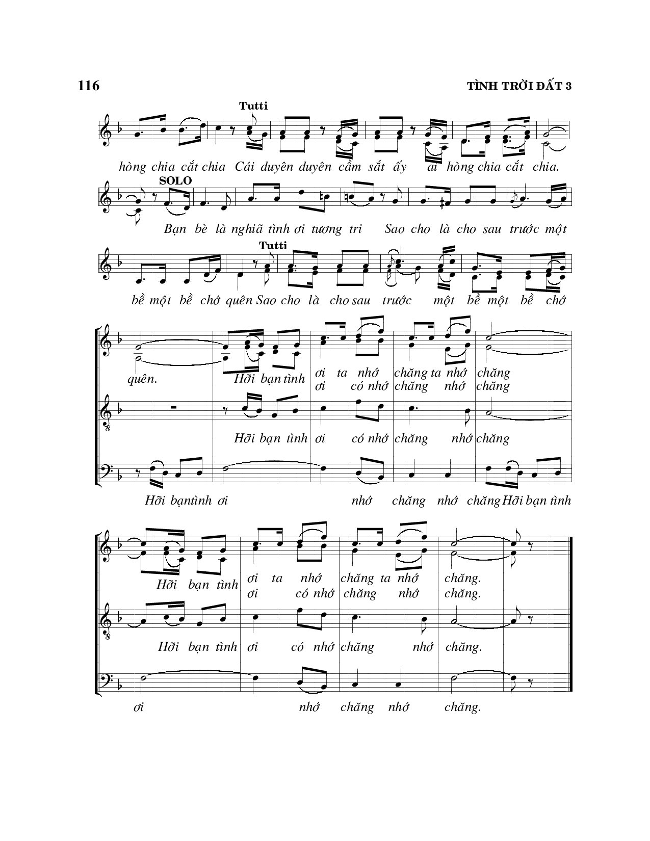 Page 3 of Sheet music PDF Tình trời đất - Viết Chung