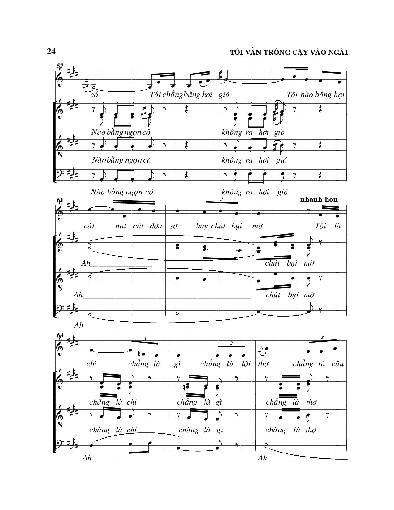 Page 5 of Sheet music PDF Tôi vẫn trông cậy vào Ngài - Viết Chung