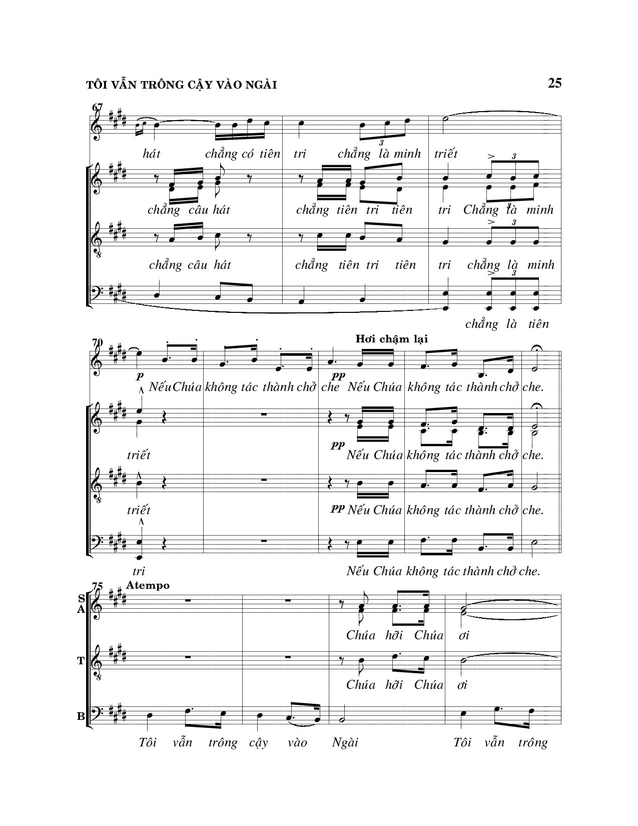 Page 6 of Sheet music PDF Tôi vẫn trông cậy vào Ngài - Viết Chung
