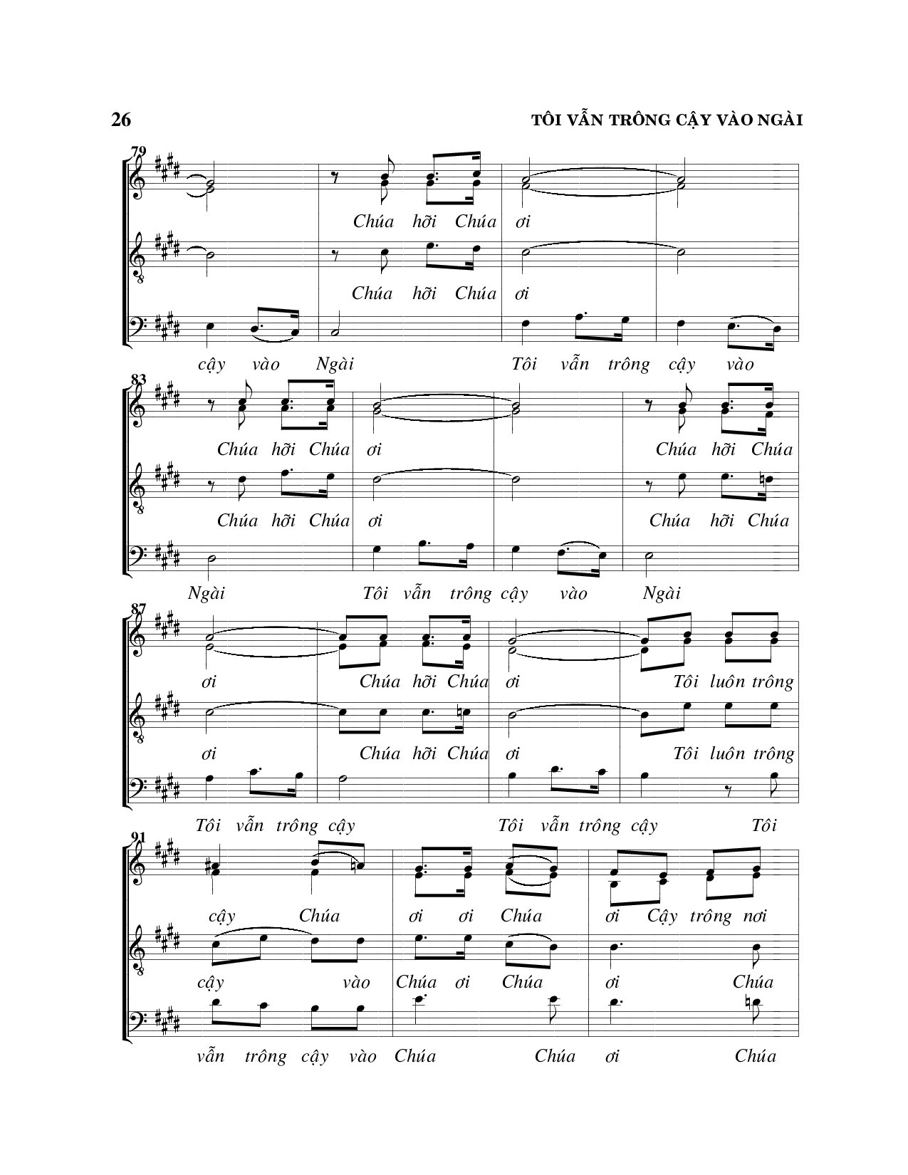 Page 7 of Sheet music PDF Tôi vẫn trông cậy vào Ngài - Viết Chung