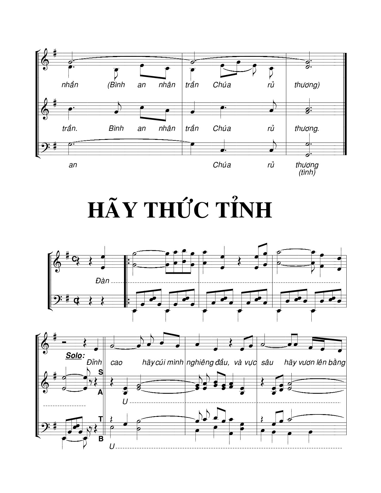 Page 4 of Sheet music PDF Xin rủ tình thương - Viết Chung